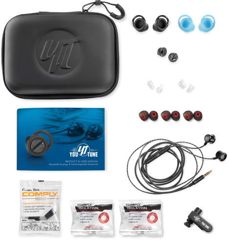 Multi-Stage Earplug & Wired Earphone Package