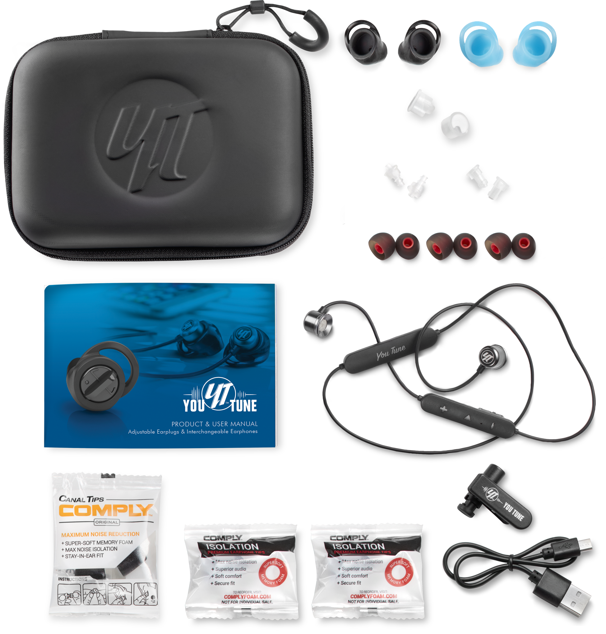 Multi-Stage Earplug & Wireless Bluetooth<sup>®</sup> Earphone Package